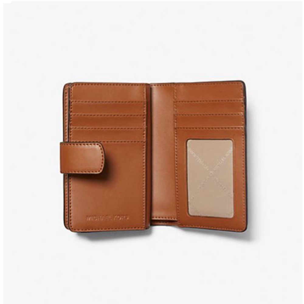 Michael Kors Jet Set Travel Billfold Zip Coin Wallet in Brown/Acorn NWT - Picture 7 of 13